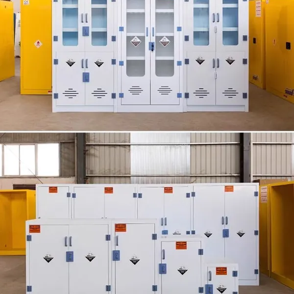 Polypropylene Corrosive Storage Cabinet With Adjustable Laminate& Double Locking Design | Safe Storage for Hazardous Liquids photo-5