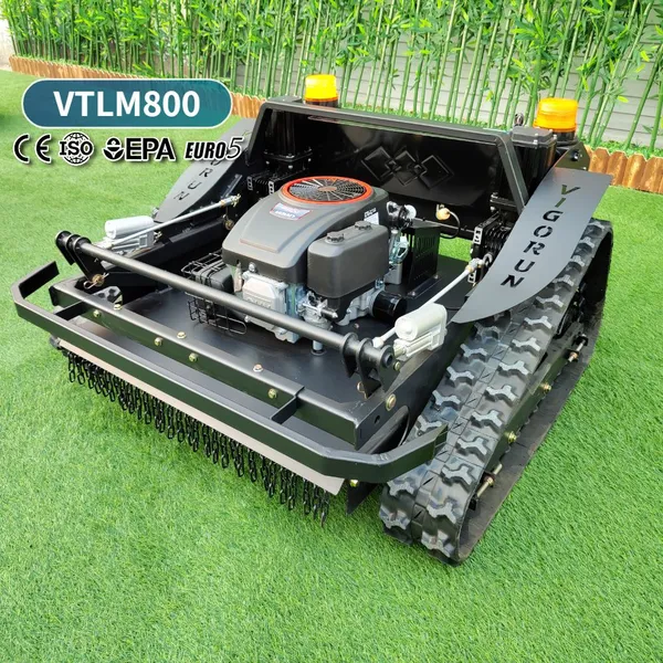 Roadside Slope Maintenance VTLM800 800mm CE Servo Motor Self Locking No Slipping Remote Control Robot Lawn Mower