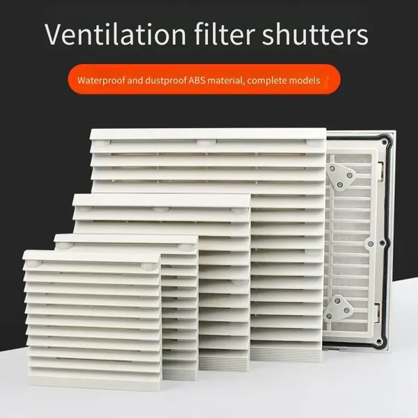 Axial Flow Fan Ventilation Filter Screen Set, Dustproof and Heat Dissipation Fan Louver Mesh Cover for Cabinet Electrical Control Distribution Box, zl - 802 802.230