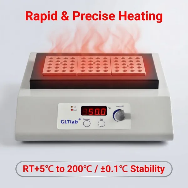 Digital Dry Block Heater With 3 Blocks