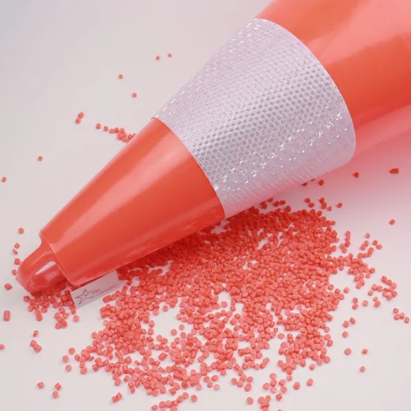 Orange/Black Color Starpvc Brand PVC Injection Traffic Cone Granules Compound photo-5