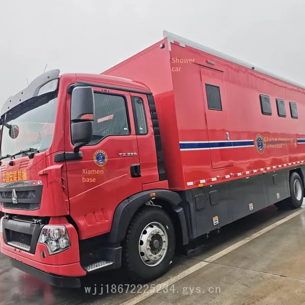 Sinotruk Howo Special Vehicle for Logistics Support, Mobile Integrated Rescue Shelter Vehicle photo-3