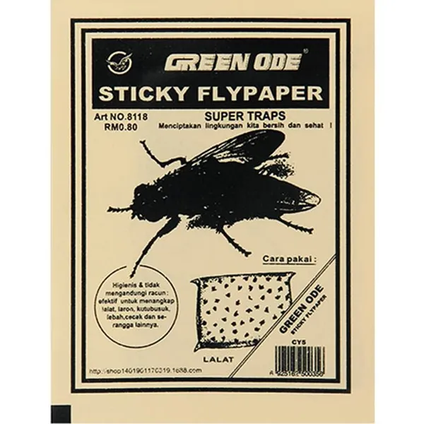 Yiwu CY-5 Original Green Ode Fly Glue Board Traps Sticky Insects Paper
