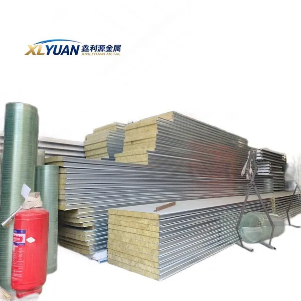 Weather Resistant Rock Wool Sandwich Panel for Building Envelope Exterior Wall Cladding