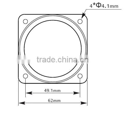Waterproof 56mm Bay Light Led Optical Lens With Gasket photo-3
