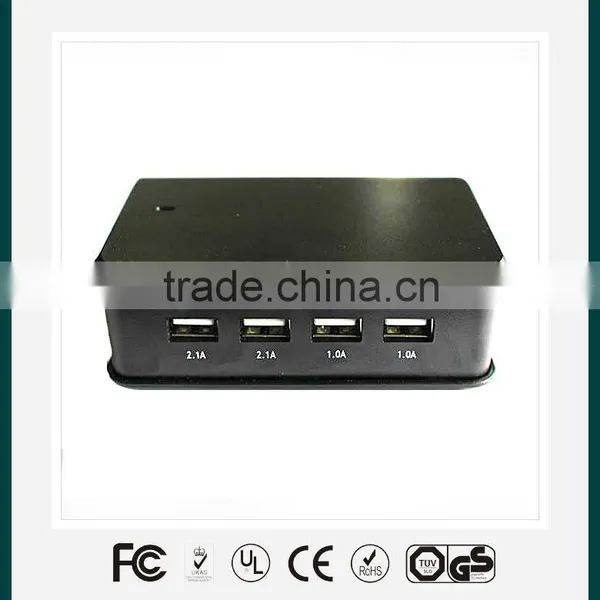 Universal Multi Port 4 Port USB Mobile Phone Travel Charger for Smart Phone, Tablet
