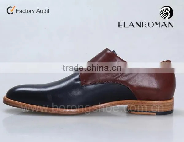 Wholesale Brand Names Mens Genuine Leather Shoes Double Monk Strap photo-4