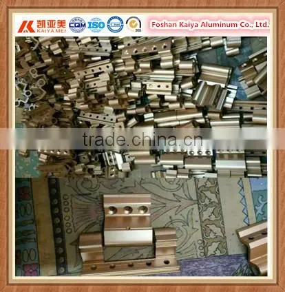 Aluminum Hinge for Door Window Cabinet With Wood Grain Effect