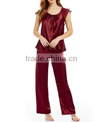 Summer Sleepy Satin Pajamas For Women Adult Sleepwear photo-2