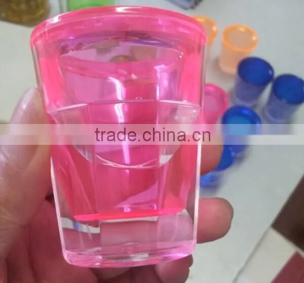 1.4 OZ Double-wall Plastic Freezer Mugs,plastic Short Glass photo-5