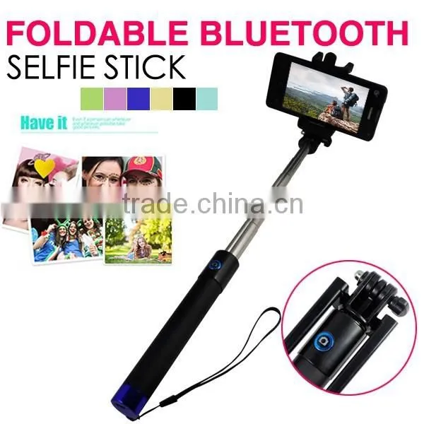 2015 Mobile Accessories Bluetooth Monopod Wireless for Ios and Android Mobile Phone Selfie Stick With Bluetooth Shutter Button photo-3