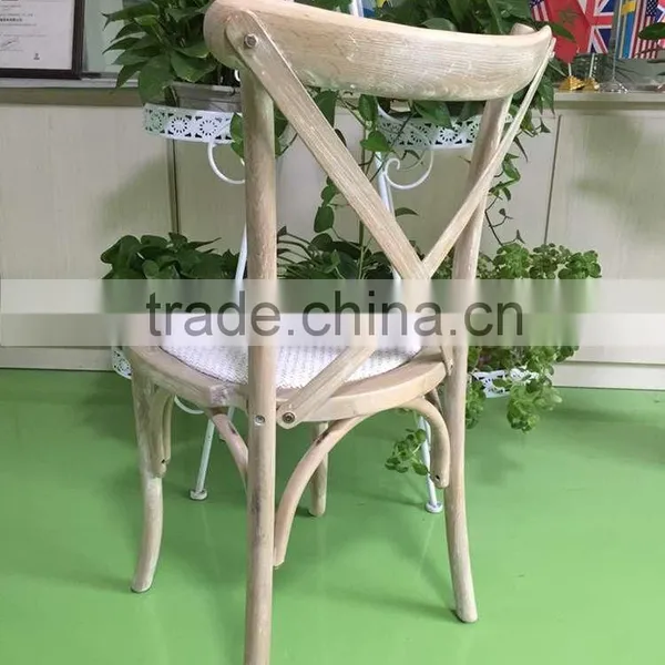 Wood Cross Back Chair for Garden and Wedding photo-2