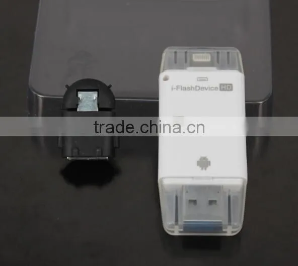 I-Flash Drive OTG for Iphone/ipad/ipo/andoir With TF SD Reader USB Flash Drive Logo Custom photo-2