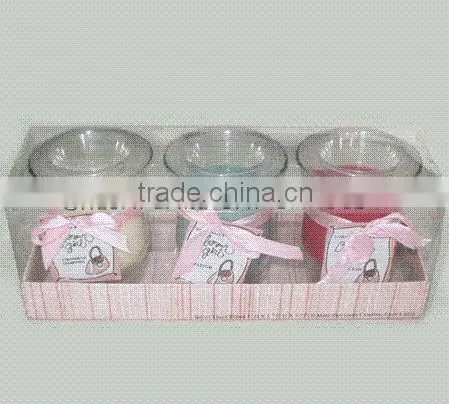 Glass Candle for Home Decoration / With Difference Scents Outdoor Candle Hurricane Candle photo-3