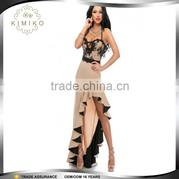 Ruffled Hem Girl Party Evening Dresses  China