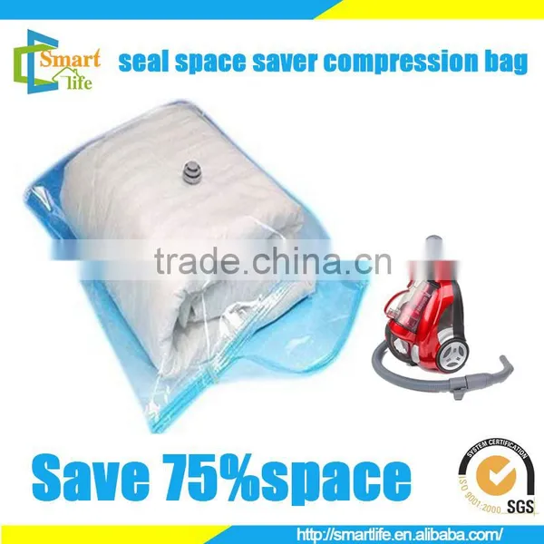 Home Storage Vacuum Transparent Zip Lock Bags for Clothes