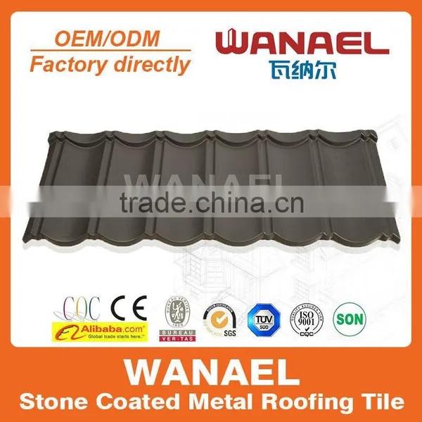 1170*420mm 0.4mm Thickness Stone Coated Metal Roofing Tile Factory in Guangzhou photo-4