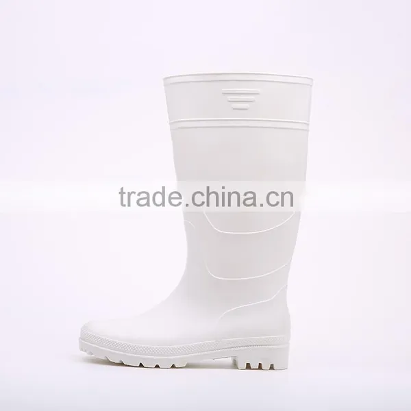 2016 Pure Design Waterproof White Pvc Rain Boots, Cheap Plastic Pvc Rain Boots photo-4
