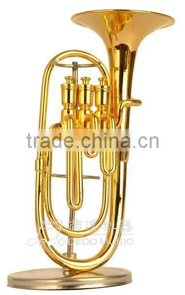 1/6 Size Gold Plated Music Instrument Shaped Music Art of Flute photo-4
