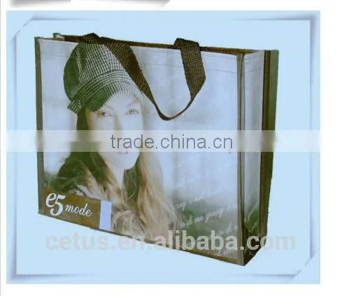 PP Lamination Bag Reusable Promotional Bag Non-Woven Shopping Bag With Full Printing photo-3