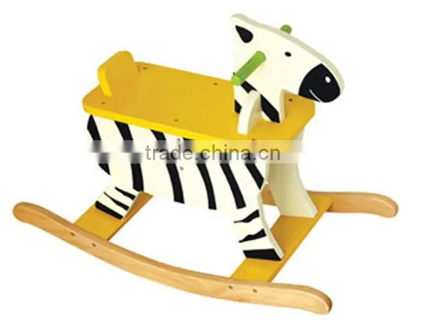 Professional Ride on Animal Toy Wooden Rocking Horse for Sale photo-2