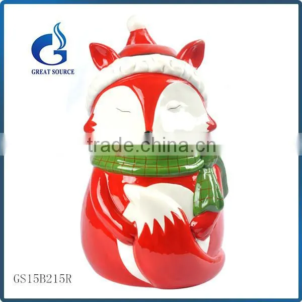 Unique Dog Shape Ceramic Christmas Cookie Storage Jars photo-2
