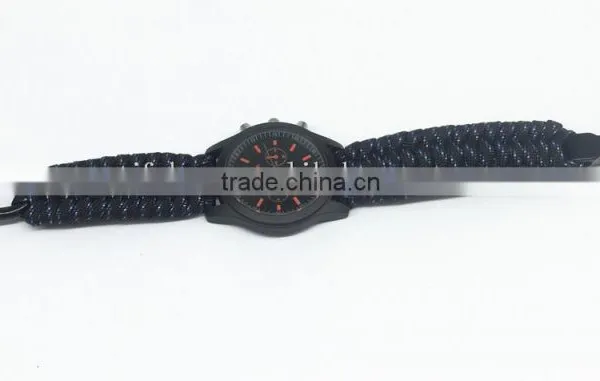Handmade Paracord Woven Watch Wrist Strap Integrated Watch Bands photo-6