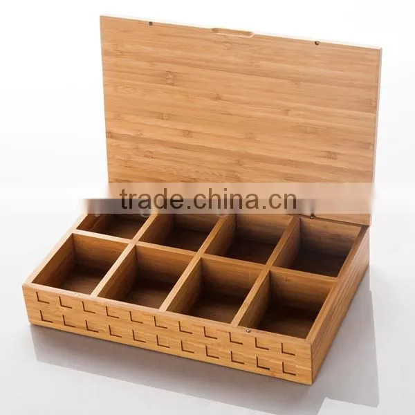 Bamboo Wooden Coffee Tea Bag Holder Box photo-2