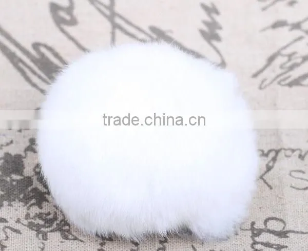 Customize Fashion Colorful Fluffy Ball Keychain / Rex Rabbit Fur Ball photo-6