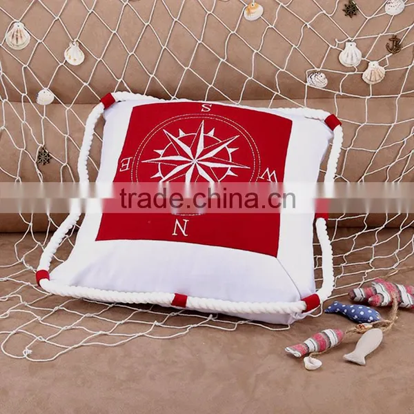 Handmade Compass Pillow Embroidery Designs Cushion Cover photo-3