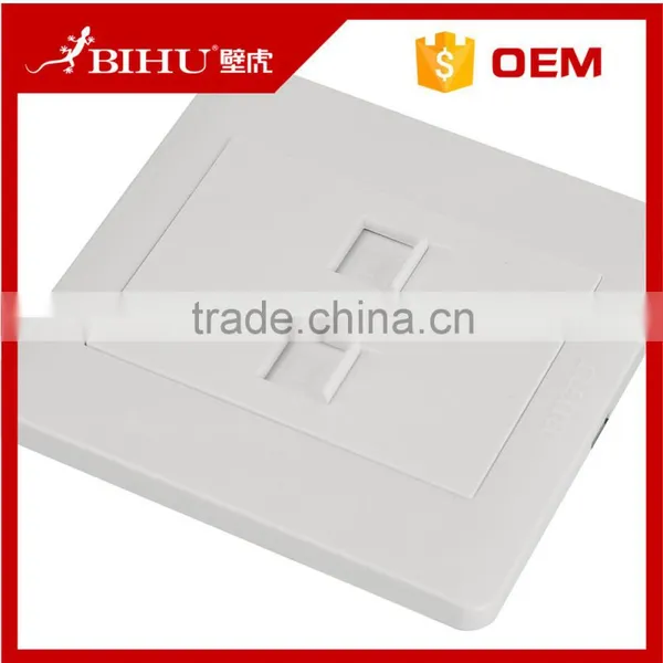 New Design Factory Sale White Double Data Wall Socket Network Type RJ45 photo-3