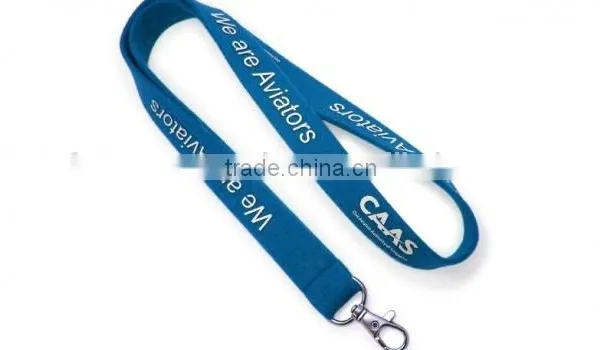 2015 Chap New Promotional Printed Felt Lanyard With J-hook