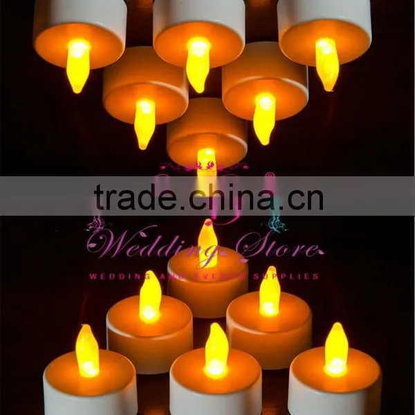 Simulated flame led tealight wedding candle
