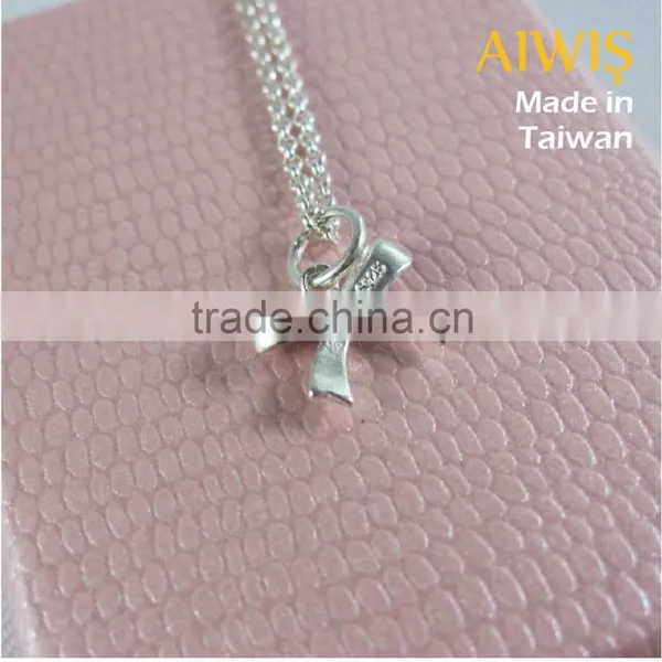 New Trend Creative Manual 925 Sterling Silver Bow Necklice Jewelry photo-2
