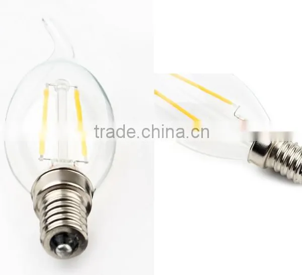 250lm Led Fialment Bulb With Tail Candle Lamp photo-4