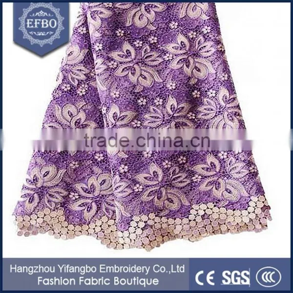 The Best Workmanship African Guipure Flower Lace Fabric For Woman Dress photo-4