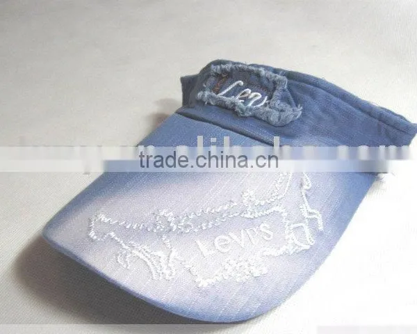 Embroidery 100%cotton Sun Visor