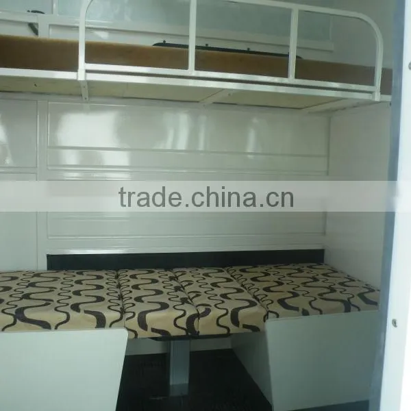 [2016 Hot]2 Horse Slant Horse Float With Bunk Beds photo-3