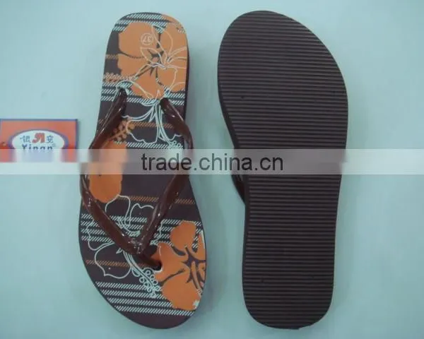 663 LOULUEN Custom Lady Wedge Heel Slippers Flip Flops For Women Wholesale photo-5