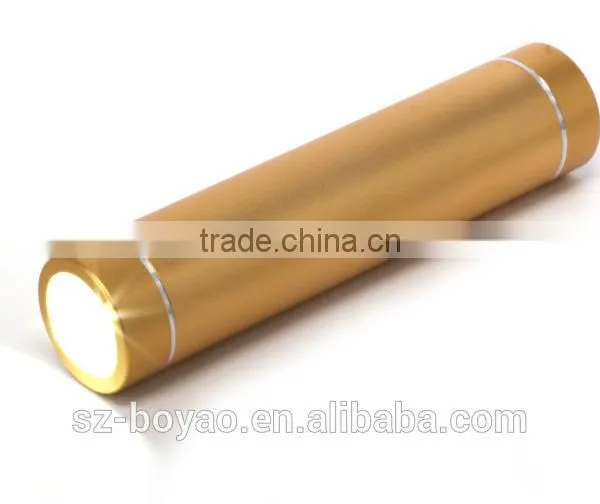 2016 Wholesale Cylinder Shape Power Bank,2600 Mah Power Bank With LED Light photo-4