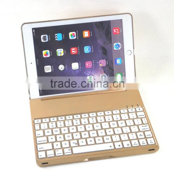 Intelligent Induction Switch Ultra-thin Aluminum Bluetooth Keyboard for Ipad Air2 Cases photo-5