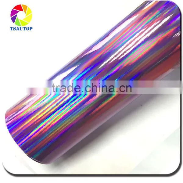 7 Colors 1.42*20m Air Release Bubbles ORANGE-green Rainbow Laser Holographic Wrapping Car Vinyl Car Wrap photo-4