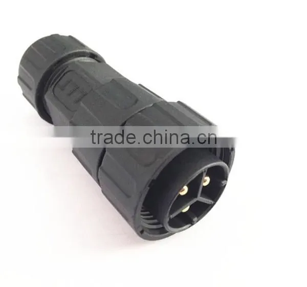 TUV UL Approved LLT 3 Pole Female Panel Mounted Waterproof Cable Connector photo-3