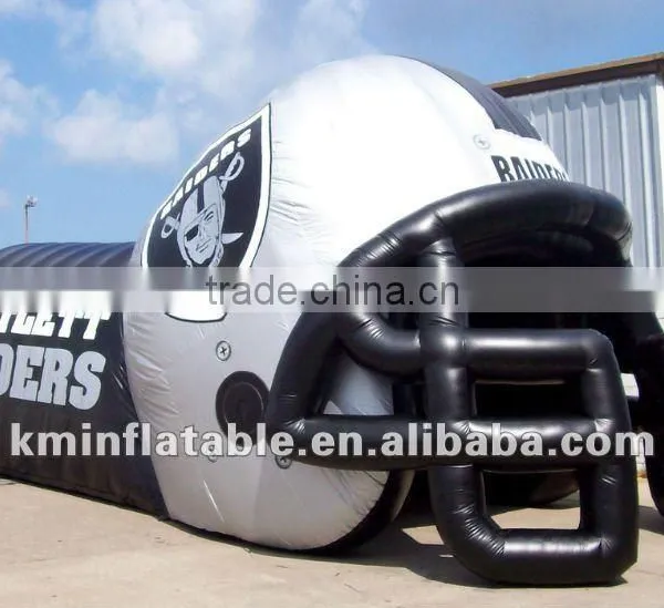 Inflatable Football Helmet Sports Tunnel