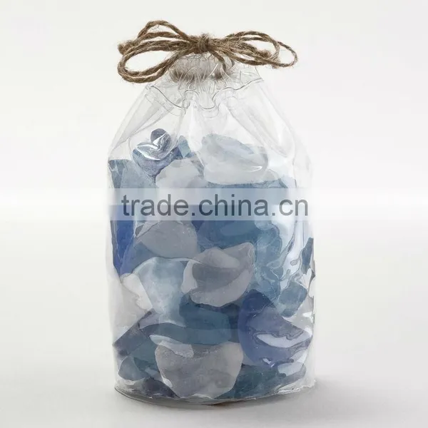 Natural Clear Colored Cobalt Blue Slag Glass Rocks for Gabion and Home Landscaping photo-4