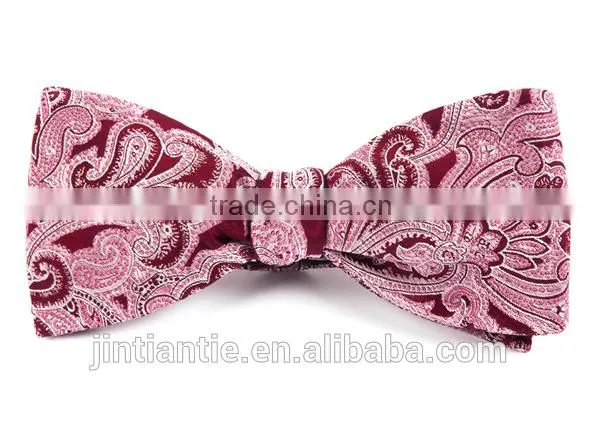 2016 Fashion Cheap Floral Jacquard Polyester Large Bow Tie photo-5