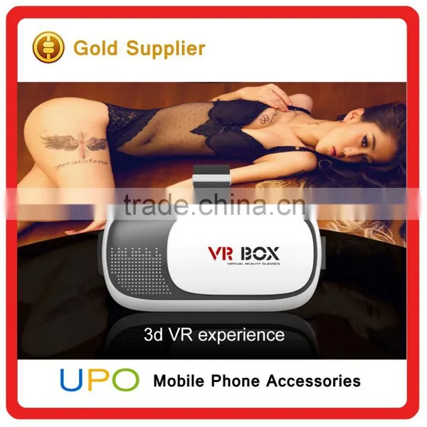 [UPO] ORIGINAL Virtual Reality VR Box 3d Video Glasses Smart Phone VR BOX With Remote Control