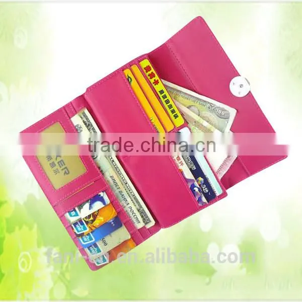 2015 New Arrival PU Wallet With Card Holder and Magnet Design for Young Girls photo-3