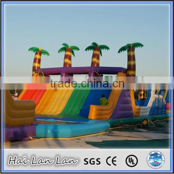 2016 New Design Giant Inflatable Obstacle Course With Water Pool Combo photo-3