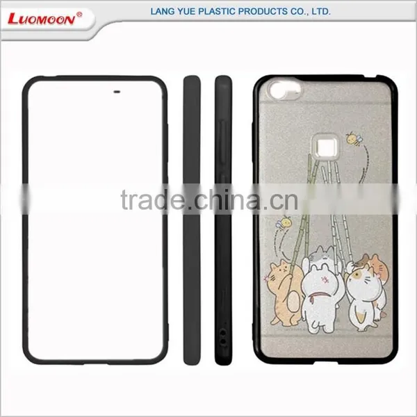 Plastic Bumper Shockproof Silk Pattern Soft Tpu Case Back Cover for Huawei Mate 8 G510 photo-3